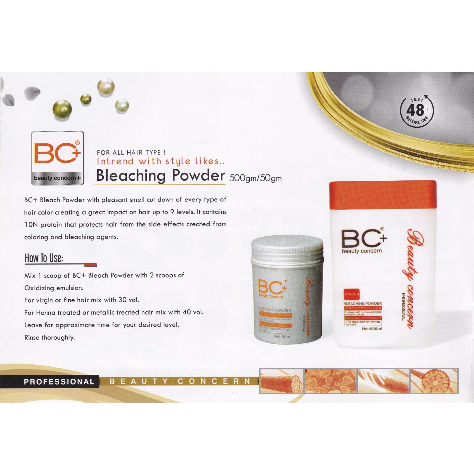 BC+ Beauty Concern Bleaching Powder (50gm) - Image 2