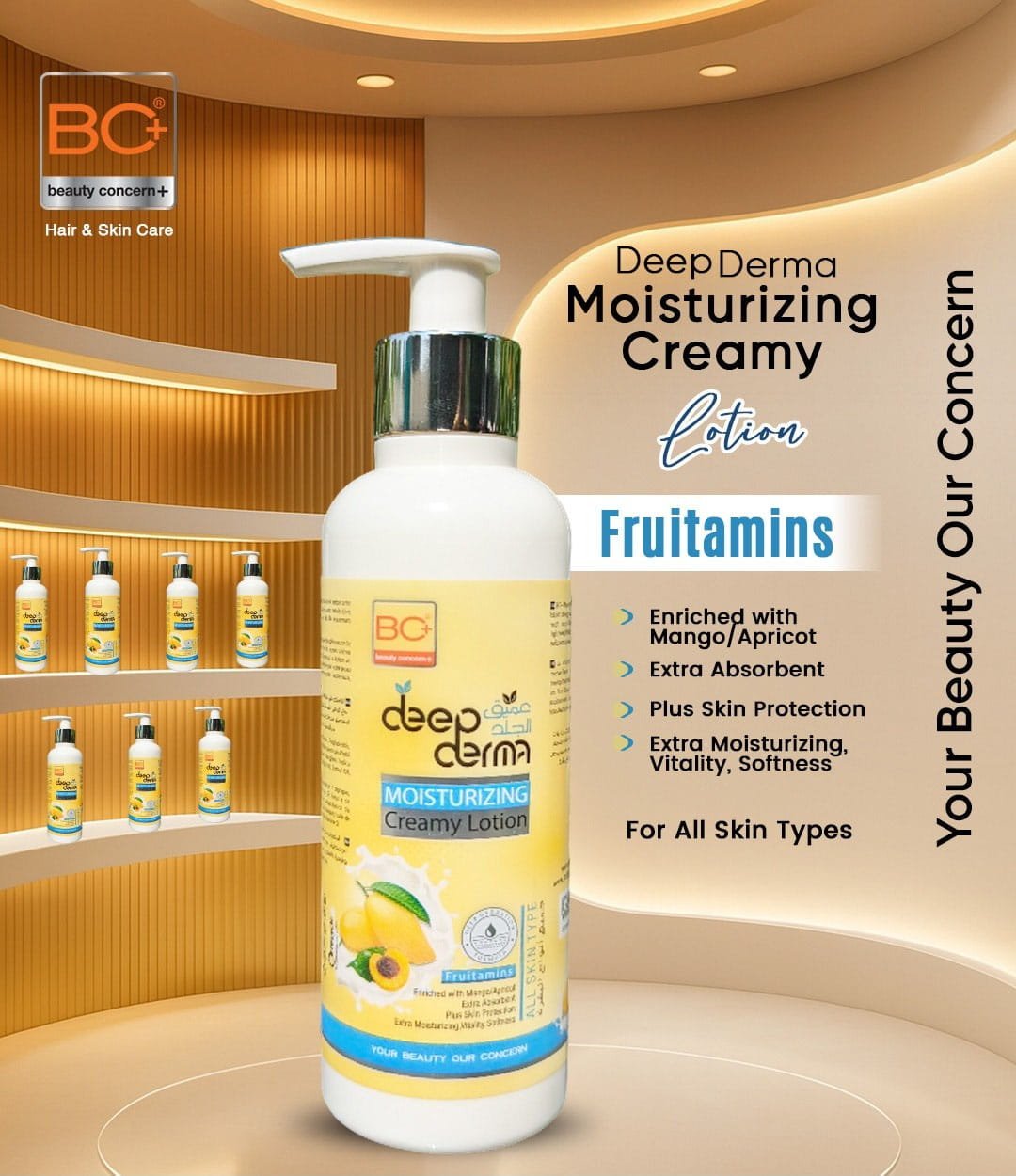 BC+ Beauty Concern Deep Derma Moisturizing Lotion Fruitamins