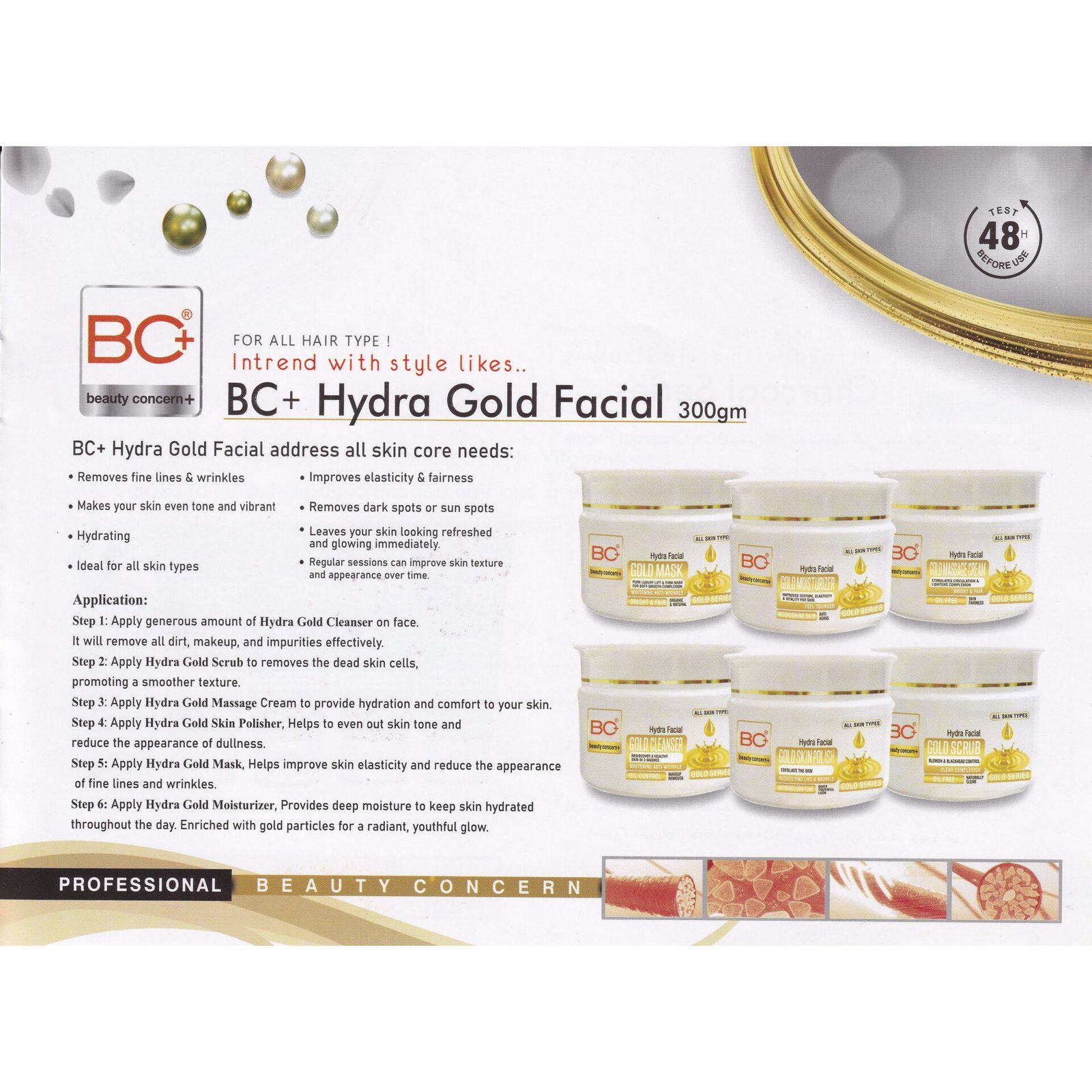 BC+ Beauty Concern Hydra Facial Gold Scrub (300gm) - Image 3