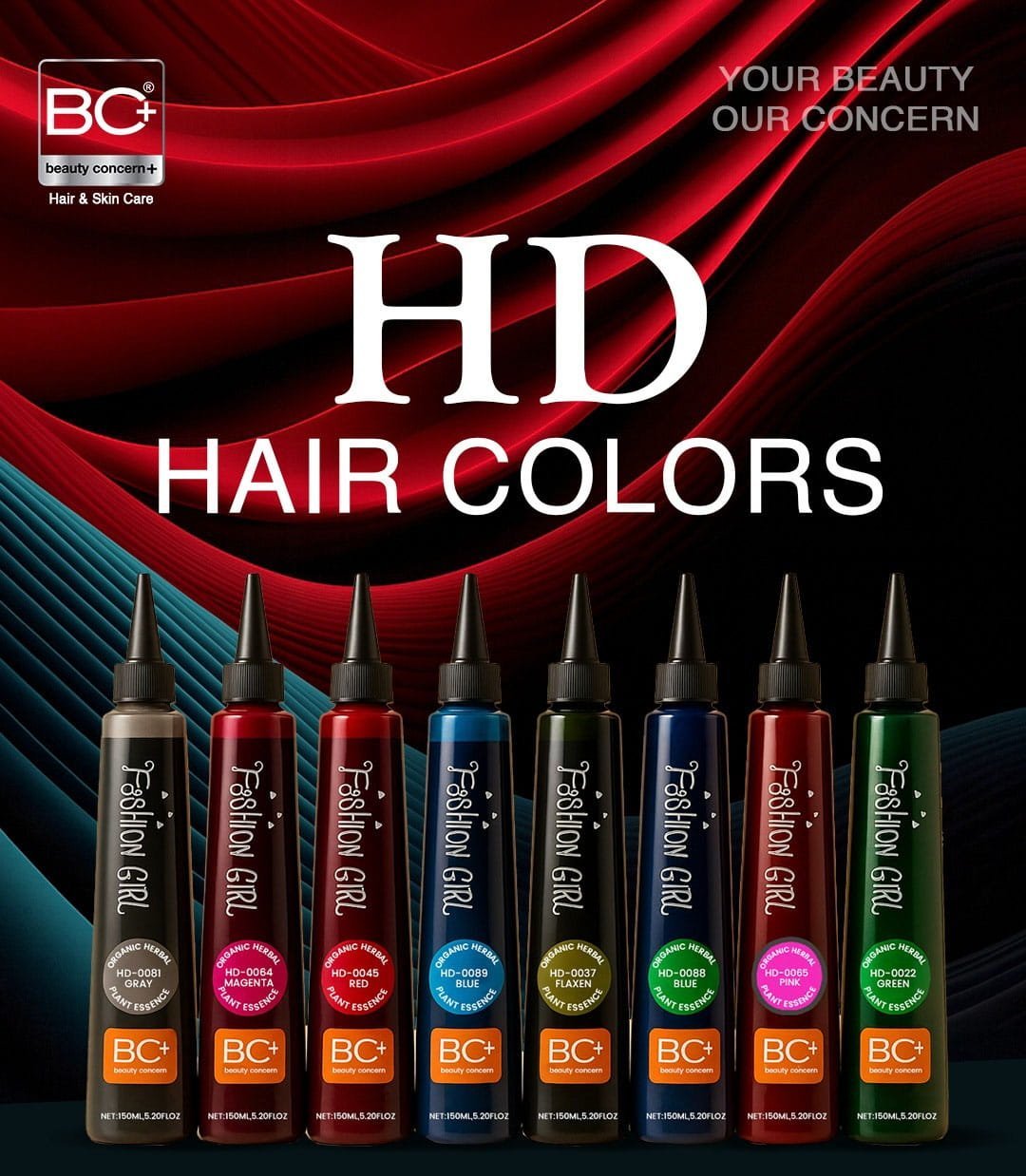 BC+ Beauty Concern HD Hair Colors (HD-0022 Green)